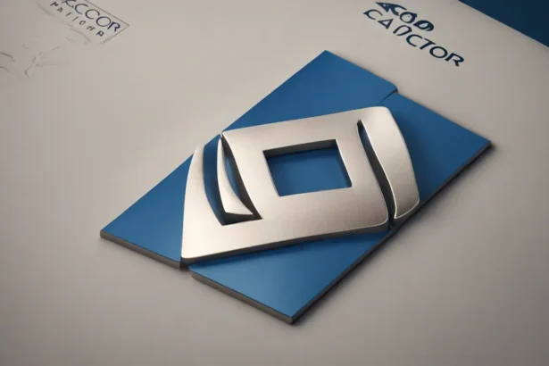 logo da rede de hotéis accor conduzindo um grafico crescente